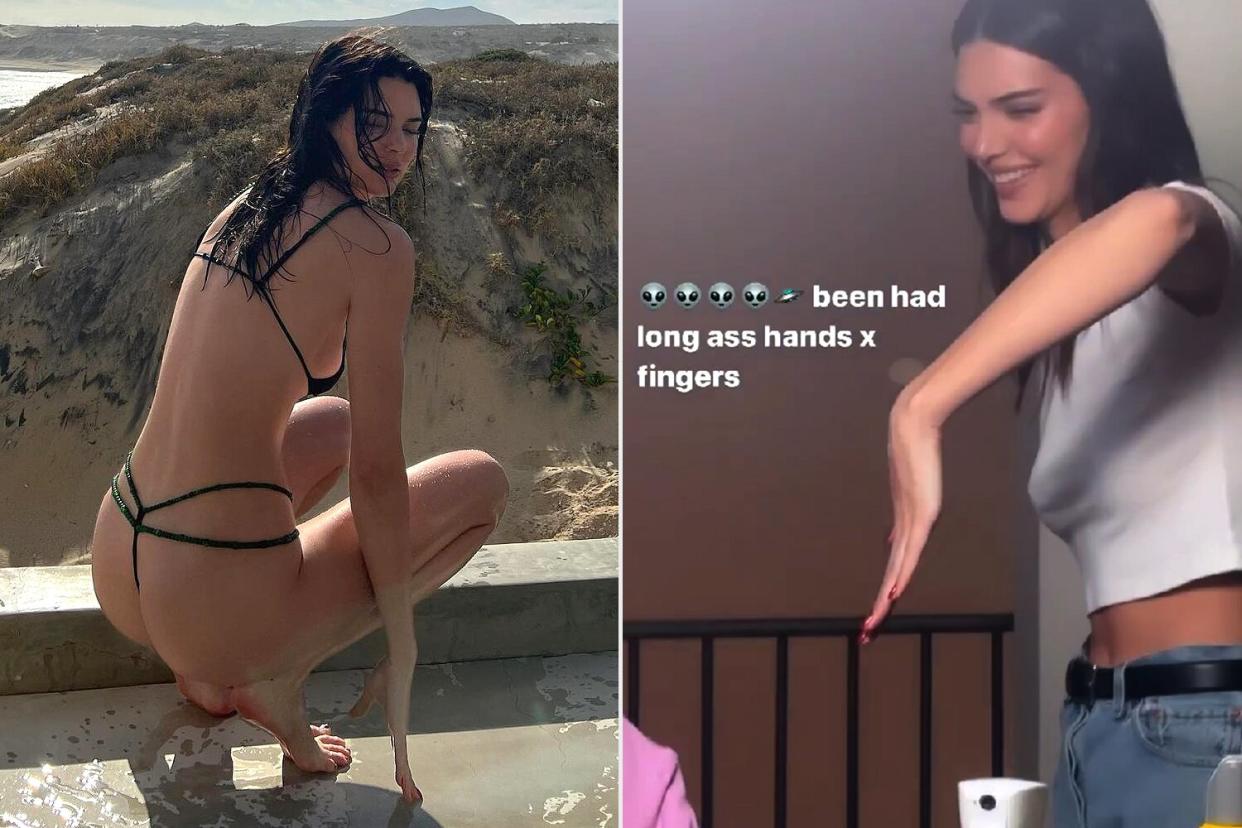 Kendall Jenner Responds to Claims She Photoshopped Bikini Photo by Showing Off Her ‘Crazy’ Long Hands