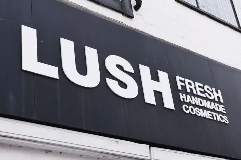 Lush store sign
