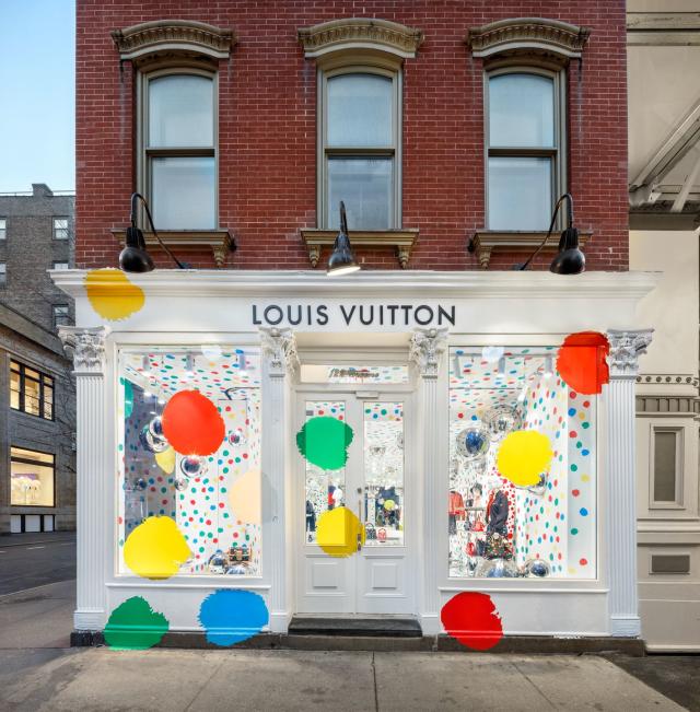 Polka Dots Have Overtaken New York's Louis Vuitton Store