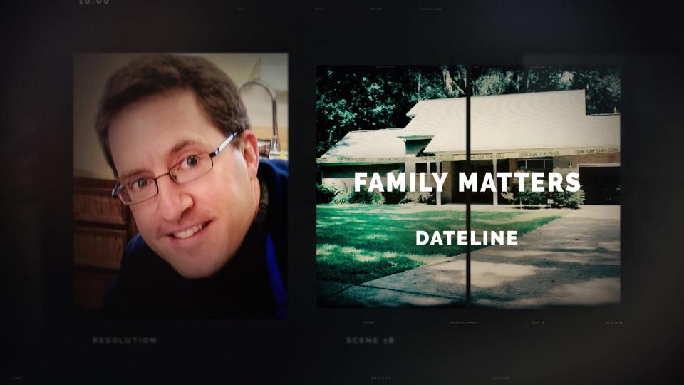 Promotional image for NBC’s “Dateline” episode “Family Matters” about the Tallahassee murder-for-hire case of FSU professor Dan Markel.