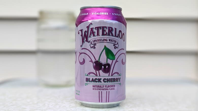 black cherry Waterloo can