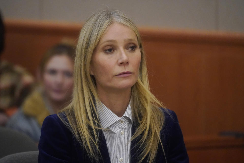 closeup of gwyneth in court