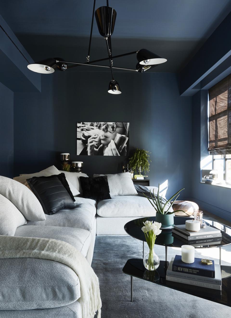 A richly-hued living room by Tina Ramchandani.