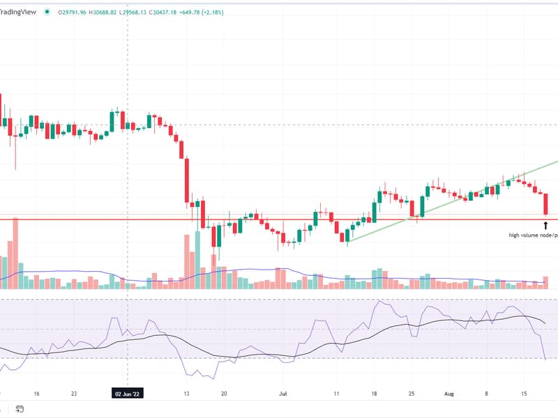 Bitcoin/U.S. dollar daily chart (Glenn Williams Jr./TradingView)