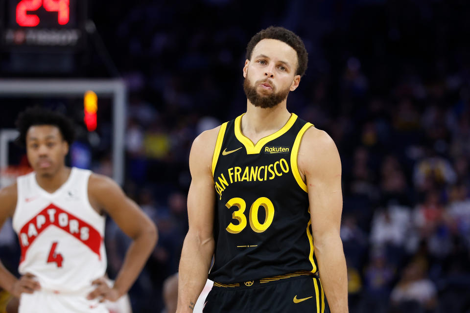 Stephen Curry。(Photo by Lachlan Cunningham/Getty Images)