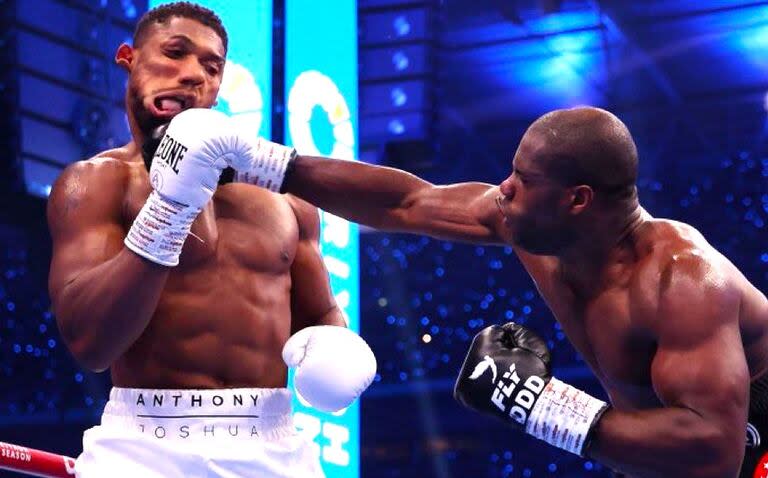 La mano de Daniel Dubois transforma la cara de Anthony Joshua, que vivió un calvario en Wembley