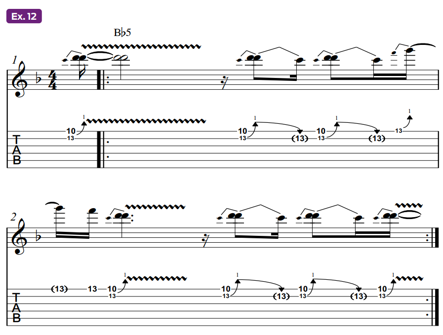 Guitar tablature