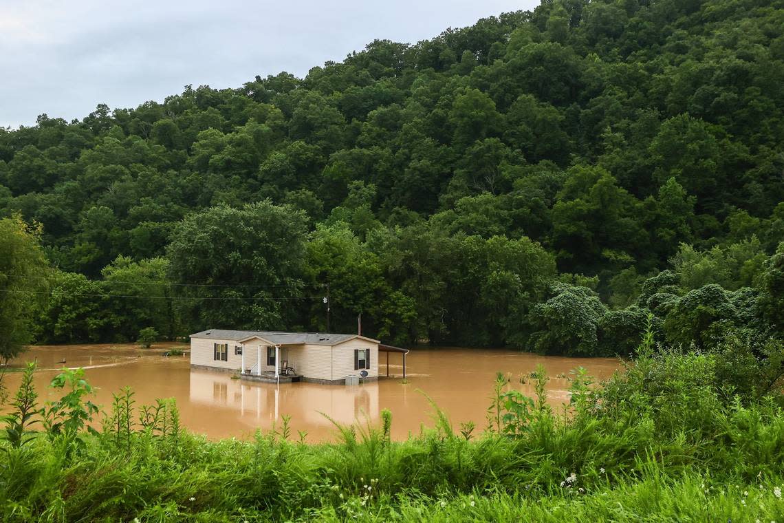 Parts of Eastern Kentucky experienced flash floods early July 28, 2022, following overnight rainfall.