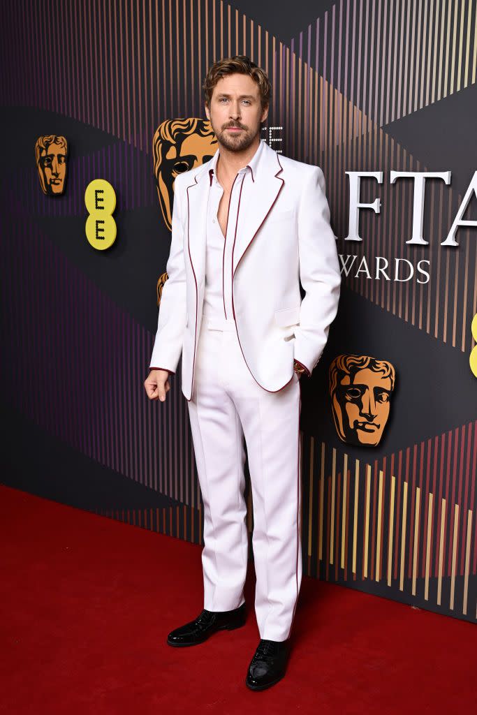 best dressed baftas 2024 red carpet ryan gosling