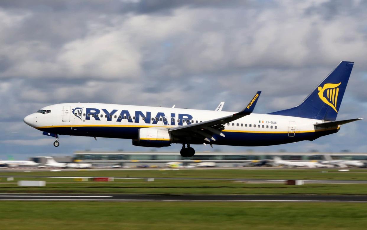 A Ryanair flight was cancelled at 2.37am while passengers were waiting on the runway - AFP