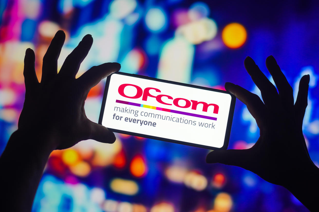 BRAZIL - 2022/09/26: In this photo illustration, the Office of Communications (Ofcom) logo seen displayed on a smartphone. (Photo Illustration by Rafael Henrique/SOPA Images/LightRocket via Getty Images)