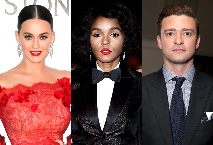 Katy Perry, Janelle Monae, and Justin Timberlake have already cast their votes for president. (Photo: Getty Images