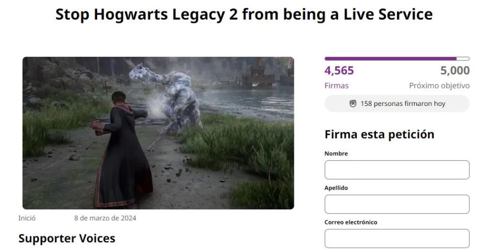 Fans no quieren que Hogwarts Legacy sea una experiencia online