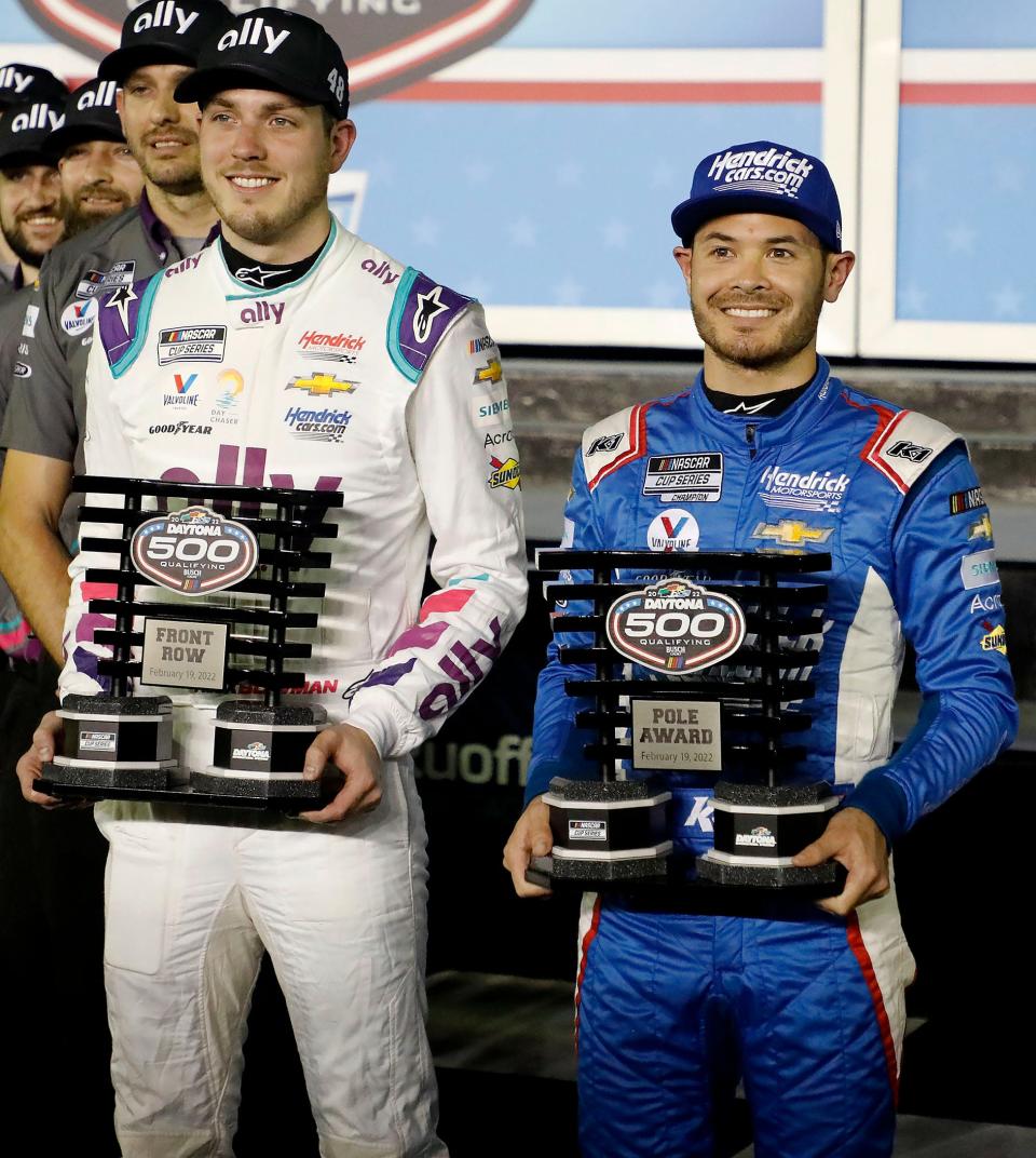 Alex Bowman and Kyle Larson were fastest during Daytona 500 Pole Qualifying on Wednesday, February 16th, 2022 at Daytona.