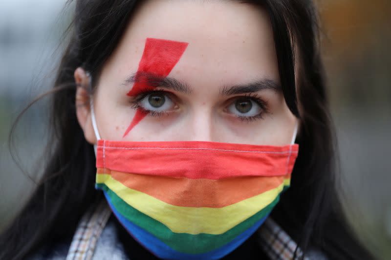 Protest against imposing further restrictions on abortion law, in Warsaw