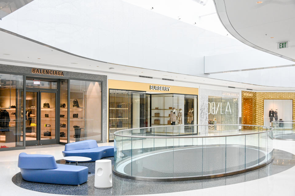 The luxury brand floor at the Beverly Center. Photo courtesy of the Beverly Center.