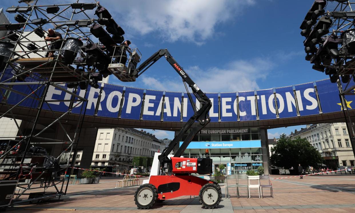 <span>A ‘grand coalition’ of centre-right, centre-left and liberal parties has always held an absolute majority of seats in the European parliament.</span><span>Photograph: Olivier Hoslet/EPA</span>