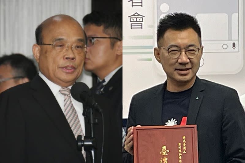 ▲針對行政院長蘇貞昌表示「立法院的詢答就是最好的辯論」，國民黨主席江啟臣24日反酸蘇貞昌「不要那麼急著取代蔡英文總統」。（圖／NOWnews資料照片）