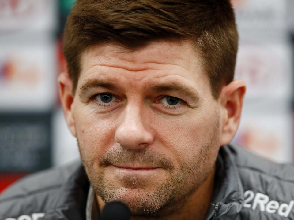 Rangers manager Steven Gerrard during the press conference: Action Images via Reuters