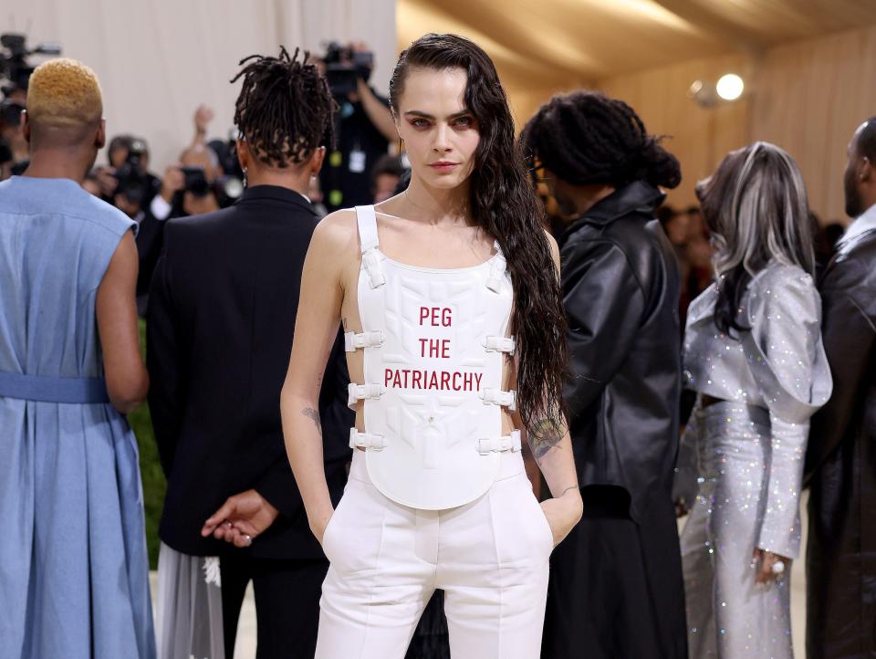 Cara Delevingne at the 2021 Met Gala.