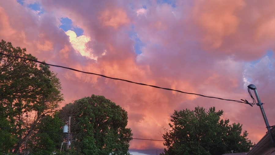 Wichita sunset on April 28, 2024 (KSN Photo/Carina Branson)