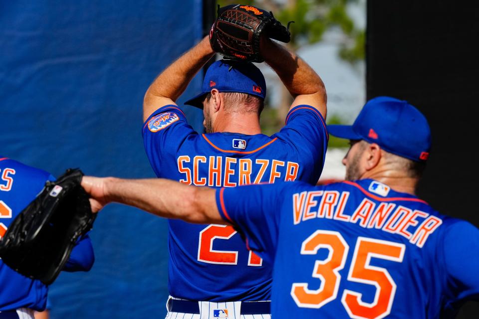 Los abridores de los Mets, Justin Verlander y Max Scherzer, ganan cada uno más de $40 millones en 2023.