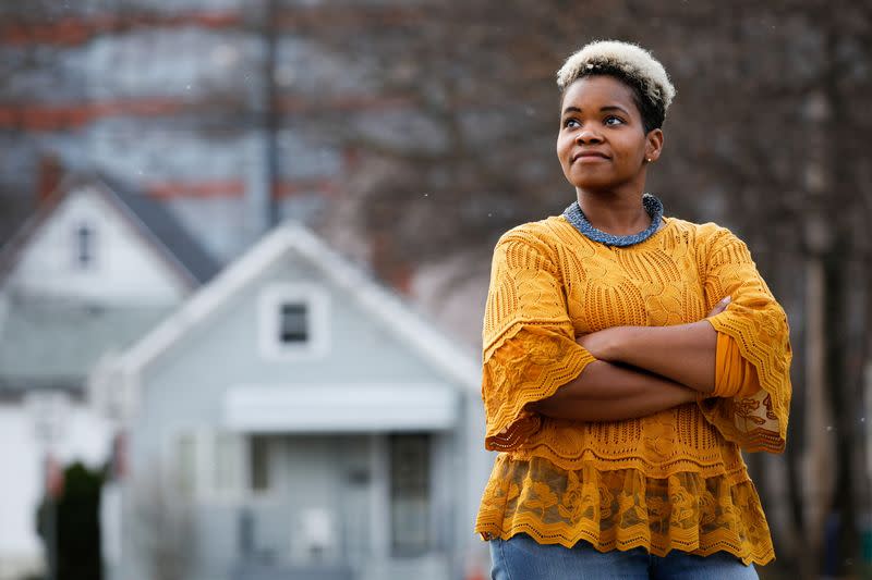 Community activist India Walton campaigns to replace four-term Mayor Byron Brown in Buffalo