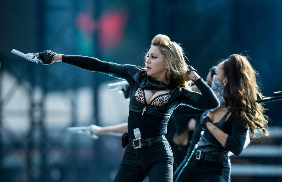 Madonna Performs During Her MDNA Tour At Hyde Park