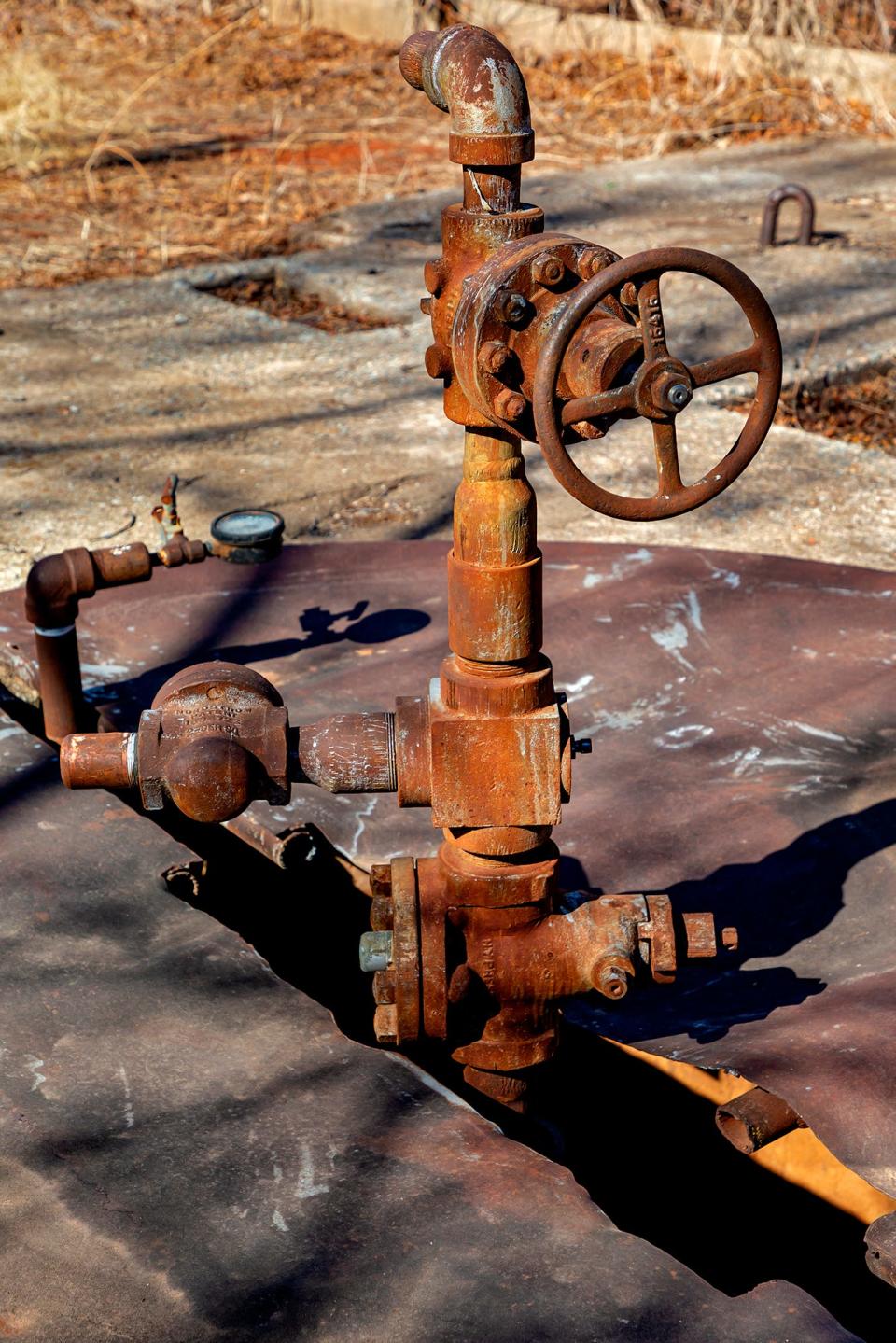 An abandoned well site in the 2100 block of N Stonewall Avenue in Oklahoma City is pictured Tuesday, Feb. 8, 2022.