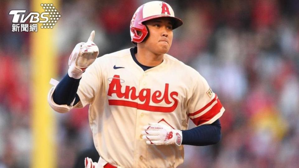 大谷翔平成為史上第一位搶下全壘打王的日本選手。（圖／達志影像美聯社）