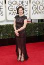 Actress Elizabeth Moss arrives at the 71st annual Golden Globe Awards in Beverly Hills, California January 12, 2014. REUTERS/Danny Moloshok (UNITED STATES - Tags: Entertainment)(GOLDENGLOBES-ARRIVALS)