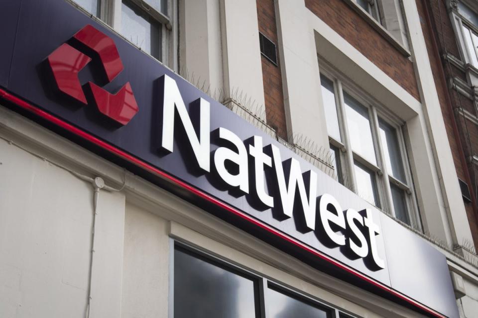 One of NatWest’s 650  branches (Matt Crossick/ PA) (PA Wire)