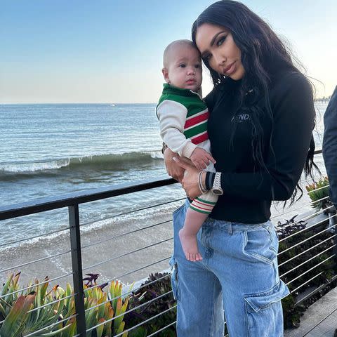Legend Cannon/Bre Tiesi/Instagram Bre Tiesi and 10th-month-old son Legendary