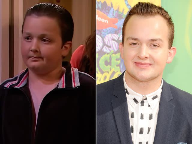 <p>Nickelodeon ; Kevin Mazur/WireImage</p> Noah Munk as Gibby Gibson on 'iCarly.' ; Noah Munck attends Nickelodeon's 27th Annual Kids' Choice Awards on March 29, 2014 in Los Angeles, California.
