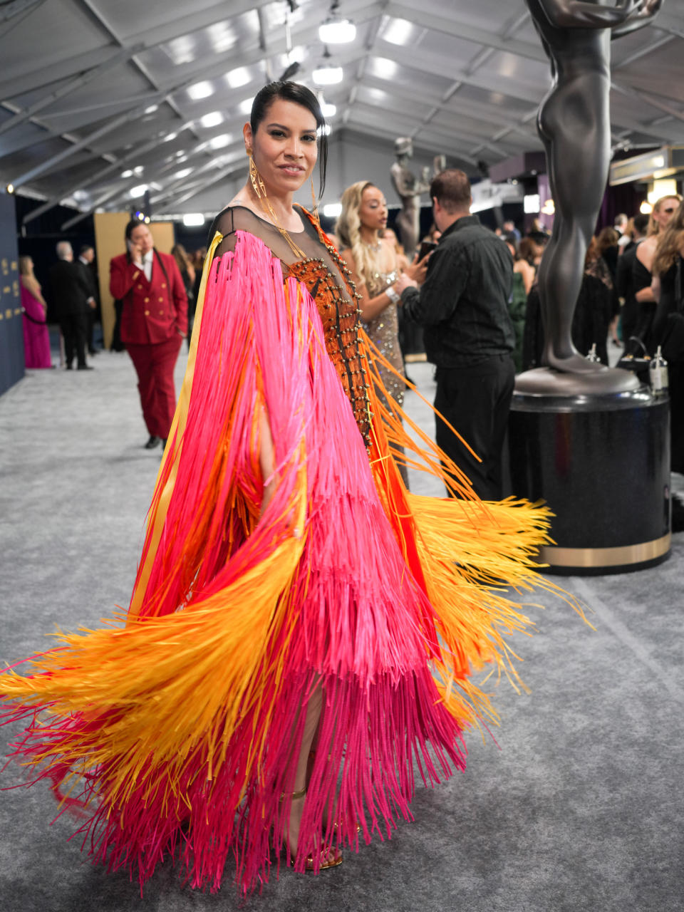 Cara Jade Myers at the 30th Annual Screen Actors Guild Awards held at the Shrine Auditorium and Expo Hall on February 24, 2024 in Los Angeles, California.