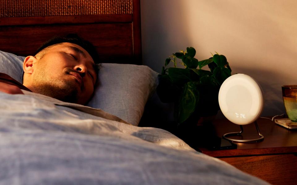 Amazon's The Halo Rise bedside smart alarm tracks user sleeping patterns - Amazon