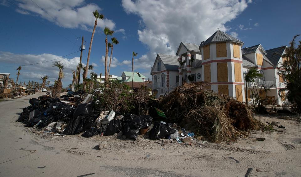 While enormous clean-up efforts in Pine Island persisted throughout the past month, debris piles continued to be a visible reminder of the magnitude of Hurricane Ian’s impact to the area. 