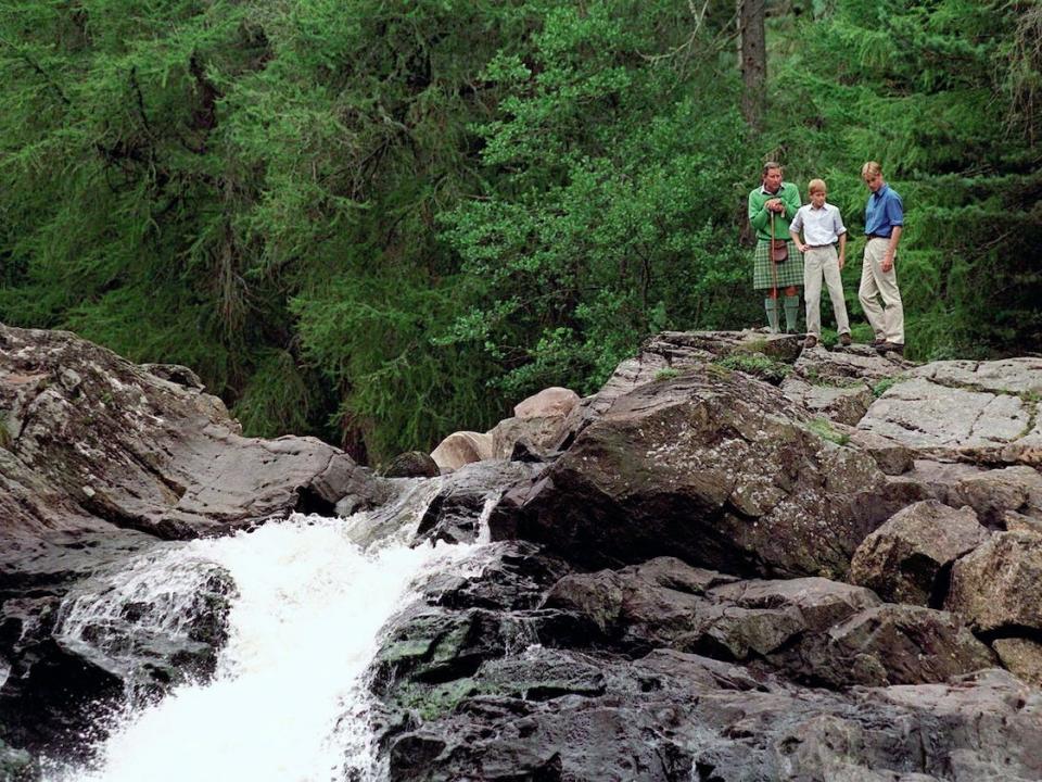 Prince Charles, William, Harry Scotland