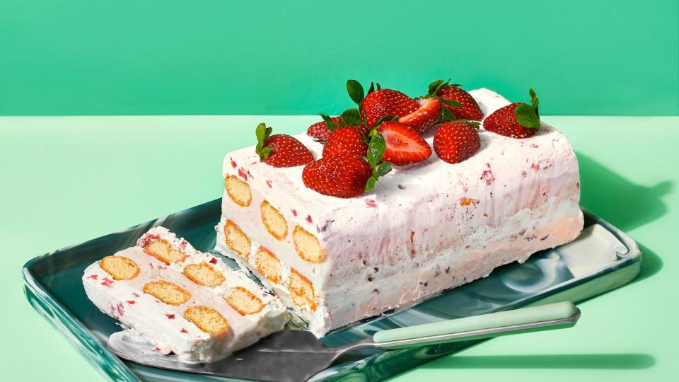 Frozen Strawberry Trifle