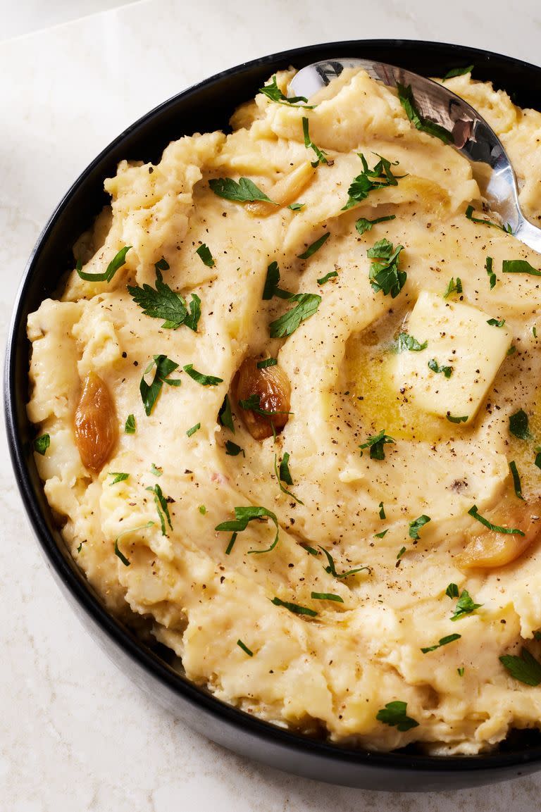 roasted garlic mashed potatoes