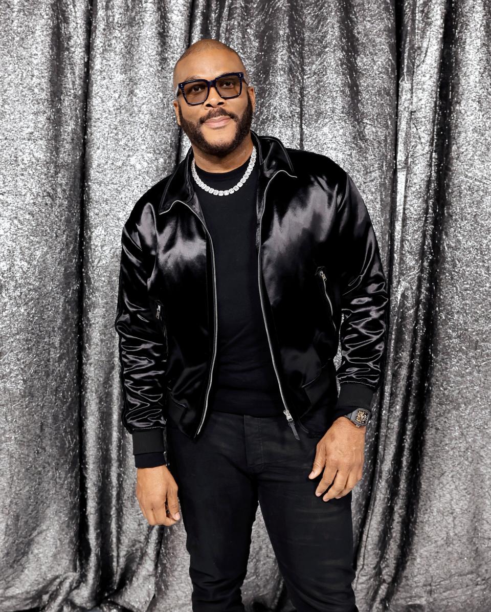 Tyler Perry attends the World Premiere of "Renaissance: A Film By Beyoncé" at Samuel Goldwyn Theater on November 25, 2023 in Beverly Hills, California.