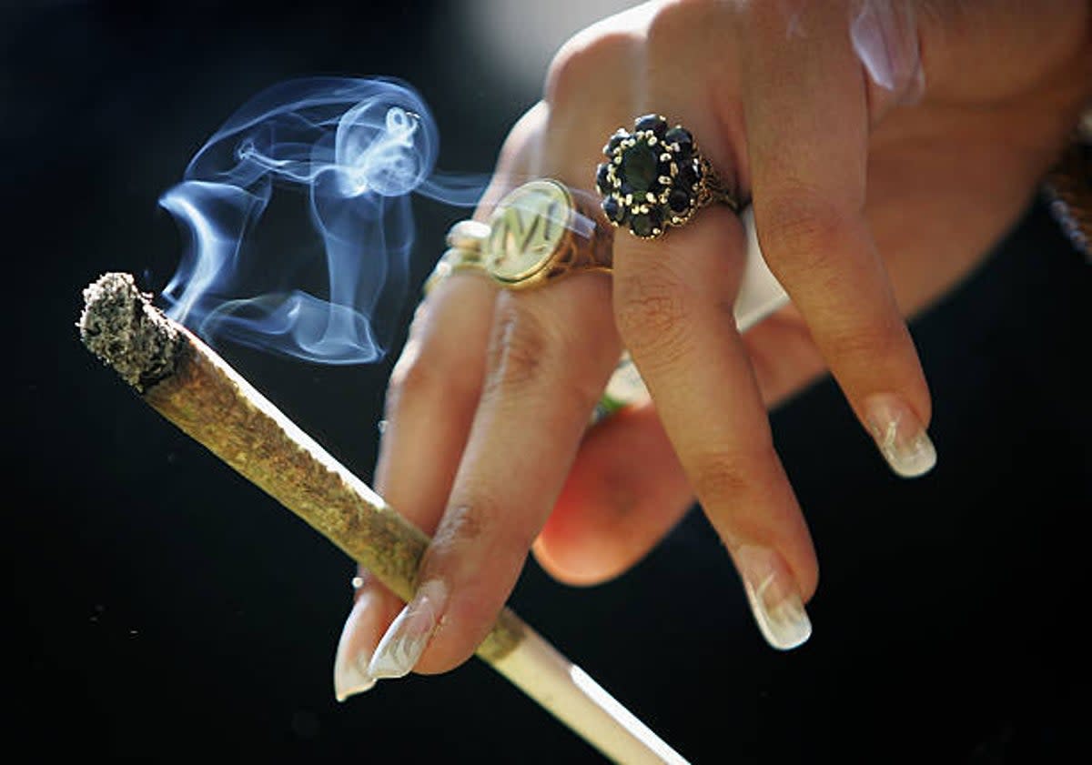 Londoners are spending an estimated £1.45 billion a year on illegal cannabis to self-medicate health conditions such as chronic pain (file picture)  (Getty Images)