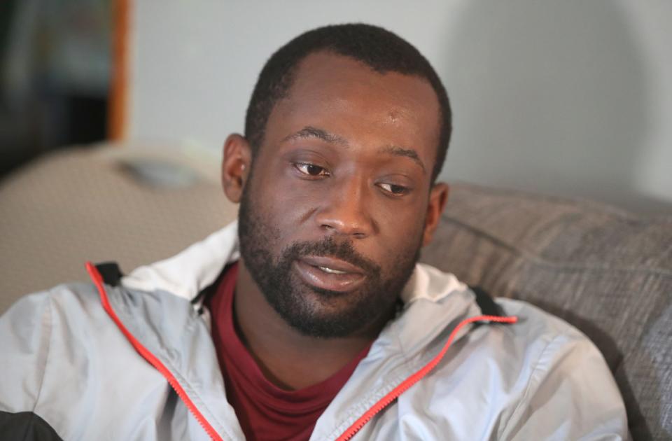 Kevin Adams at his mother's house in Central Nyack June 9, 2023. His brother, Sean Harris, died after Clarkstown police went to the house based on a call from a social worker.