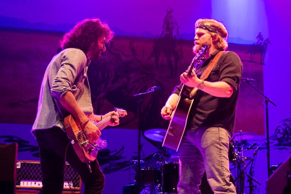 Al Torrence and Charles Wesley Godwin at Monday night's largest turnout of the season at Stage AE.