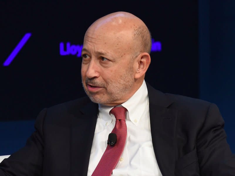 Chairman and CEO of The Goldman Sachs Group, Inc. Lloyd C. Blankfein speaks at The New York Times DealBook Conference at Jazz at Lincoln Center on November 10, 2016 in New York City. (Photo by  )