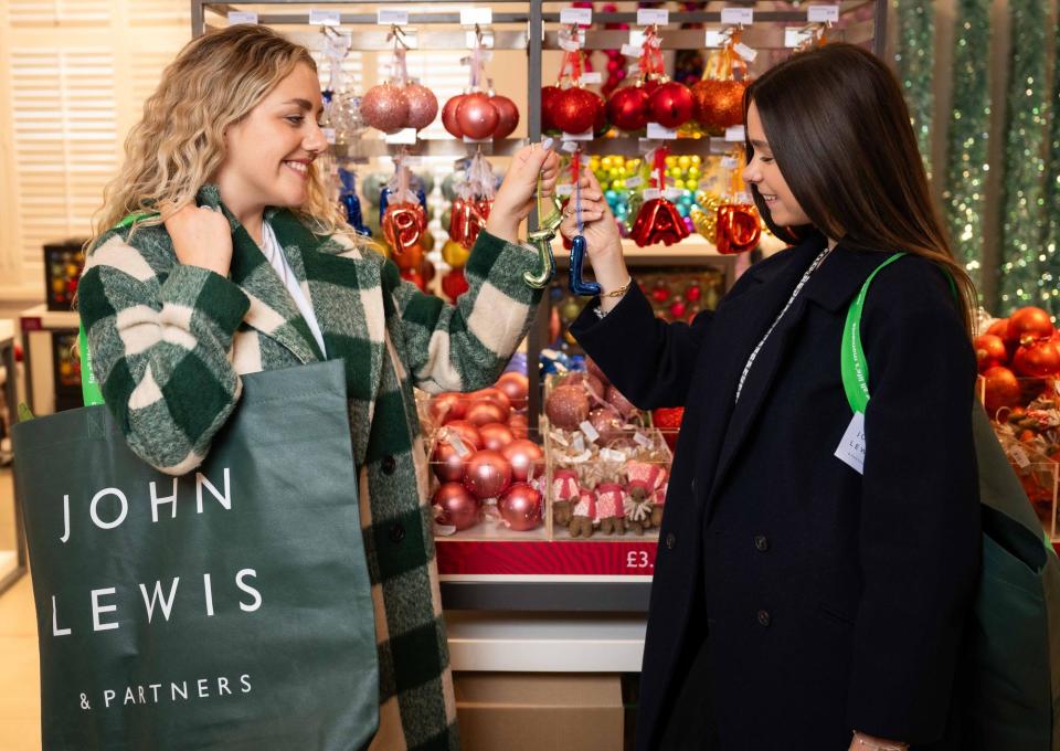 A pick and mix bauble station will also be available for the first time, with 32 different baubles to choose from. Customers can mix and match six baubles for £16, including the personalised alphabet options. (Photo: John Nguyen/JNVisuals)