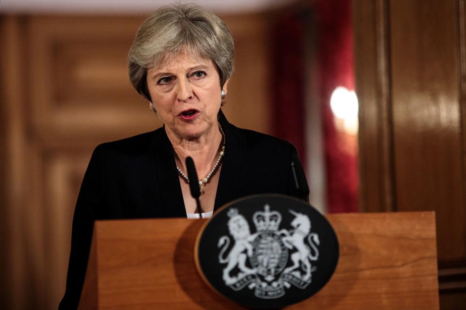 May said Friday that the European Union’s abrupt dismissal of her Brexit plan was not acceptable. Photo: Jack Taylor/Getty Images