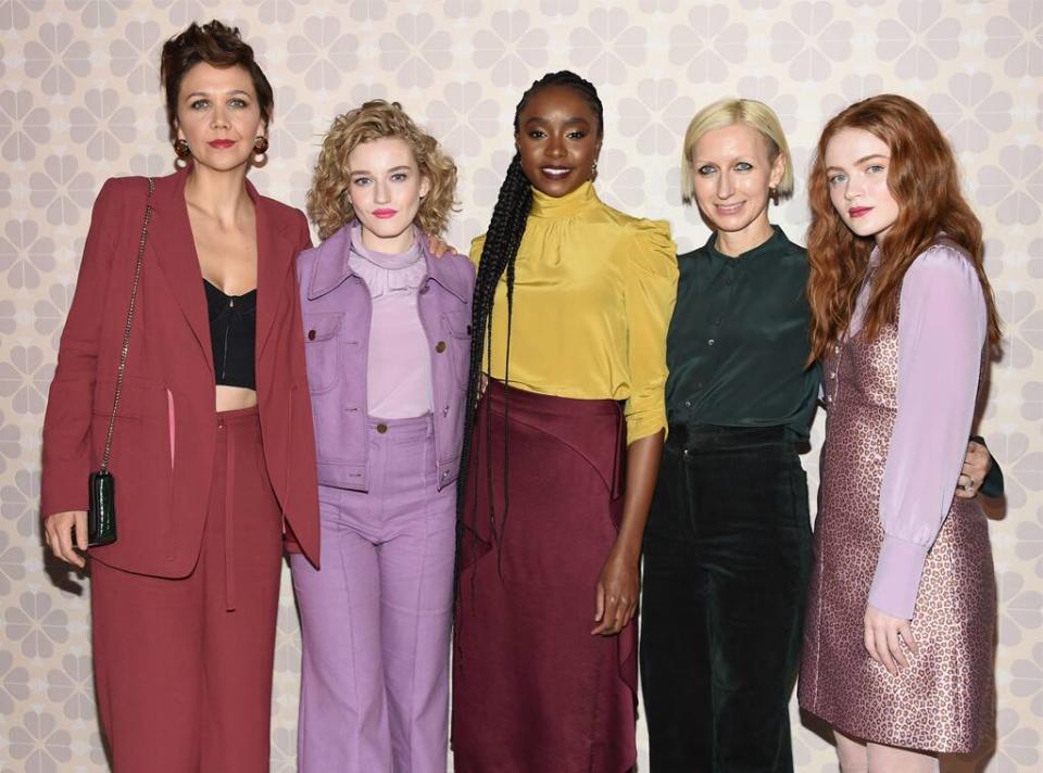 Maggie Gyllenhaal, Julia Garner, Kiki Layne, Nicola Glass, Sadie Sink, Kate Spade show, New York Fashion Week 2019