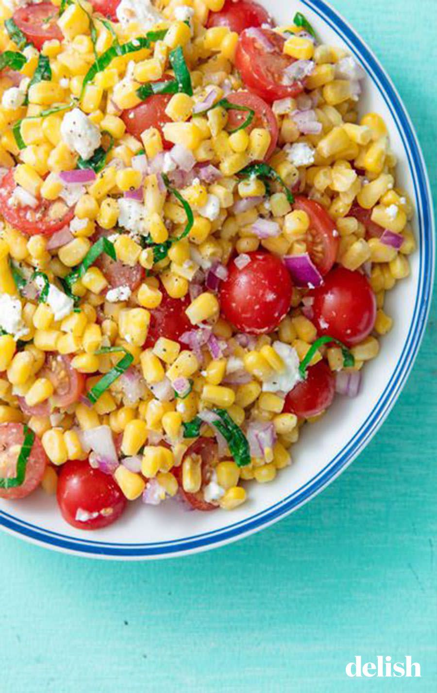 Basil & Feta Corn Salad