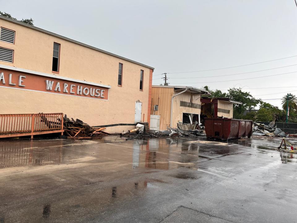 Del's 24-Hour Store at the corner of Bayshore and Thomasson drives in East Naples comes down, two years after Collier County bought the property for $2.1 million. Del Ackerman opened the store in 1961 and it never closed. He died in 2019.

Liz Freeman/ Naples Daily News